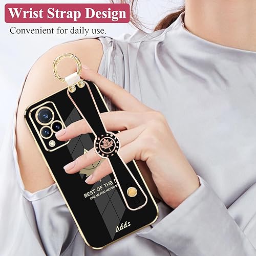 Miniatura 3 de Funda de teléfono para Vivo V21 5G, funda estética de silicona a prueba de golpes para mujer, funda protectora Vivo V21, funda delgada con anillo