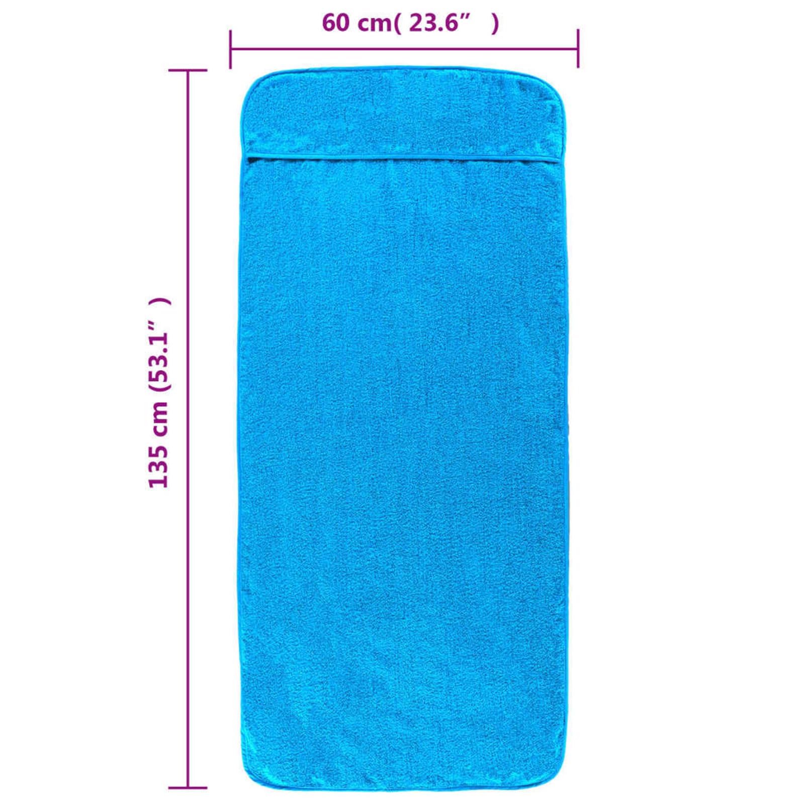 Telo Mare microfibra – leggero, fine e ad asciugatura rapida - Asciugamano Microfibra Grande - telo mare XXL - 100% riciclato,Asciugamani da Spiaggia 4 pz Turchese 60x135 cm Tessuto 400 GSM