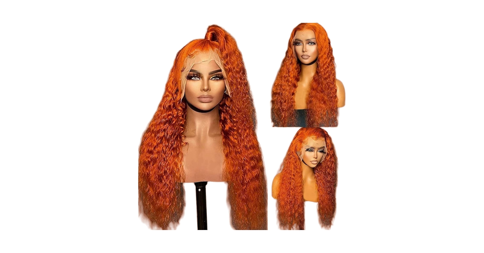 Amazon.com : ZBYXPP Orange Bob Wig Human Hair, 13X4 Curly Hair