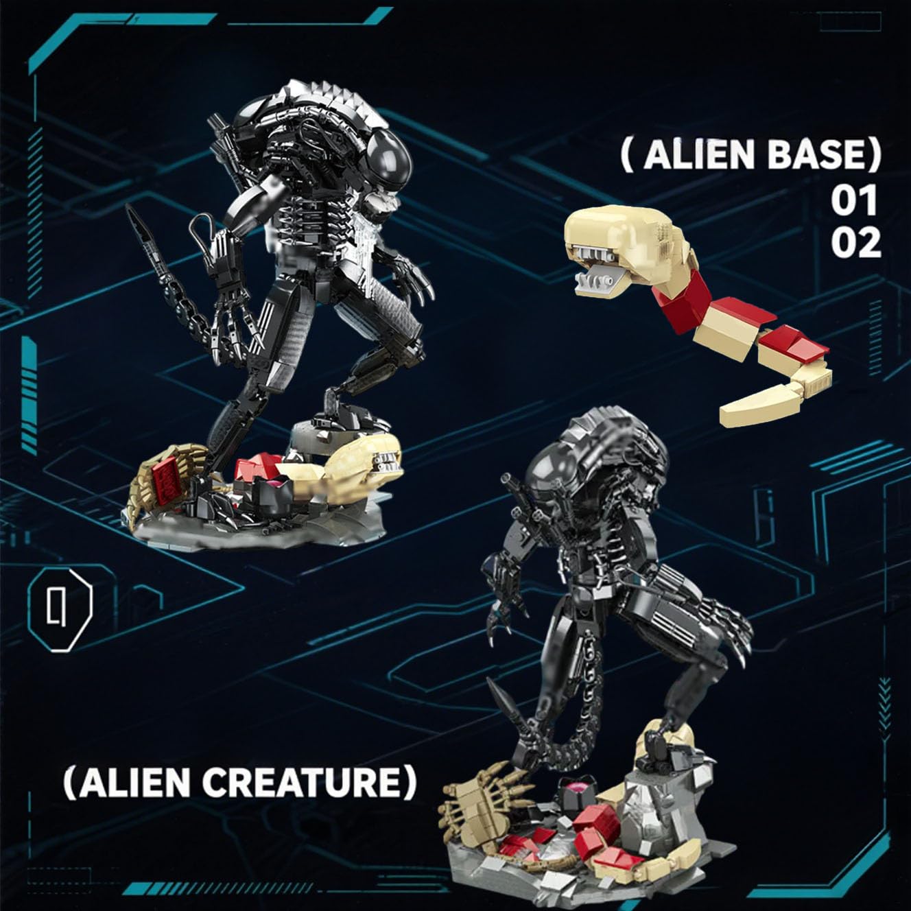 SANFUNET Xenomorph Mech Warrior Building Sets, Ideas Action Figure Building Blocks - Image 4