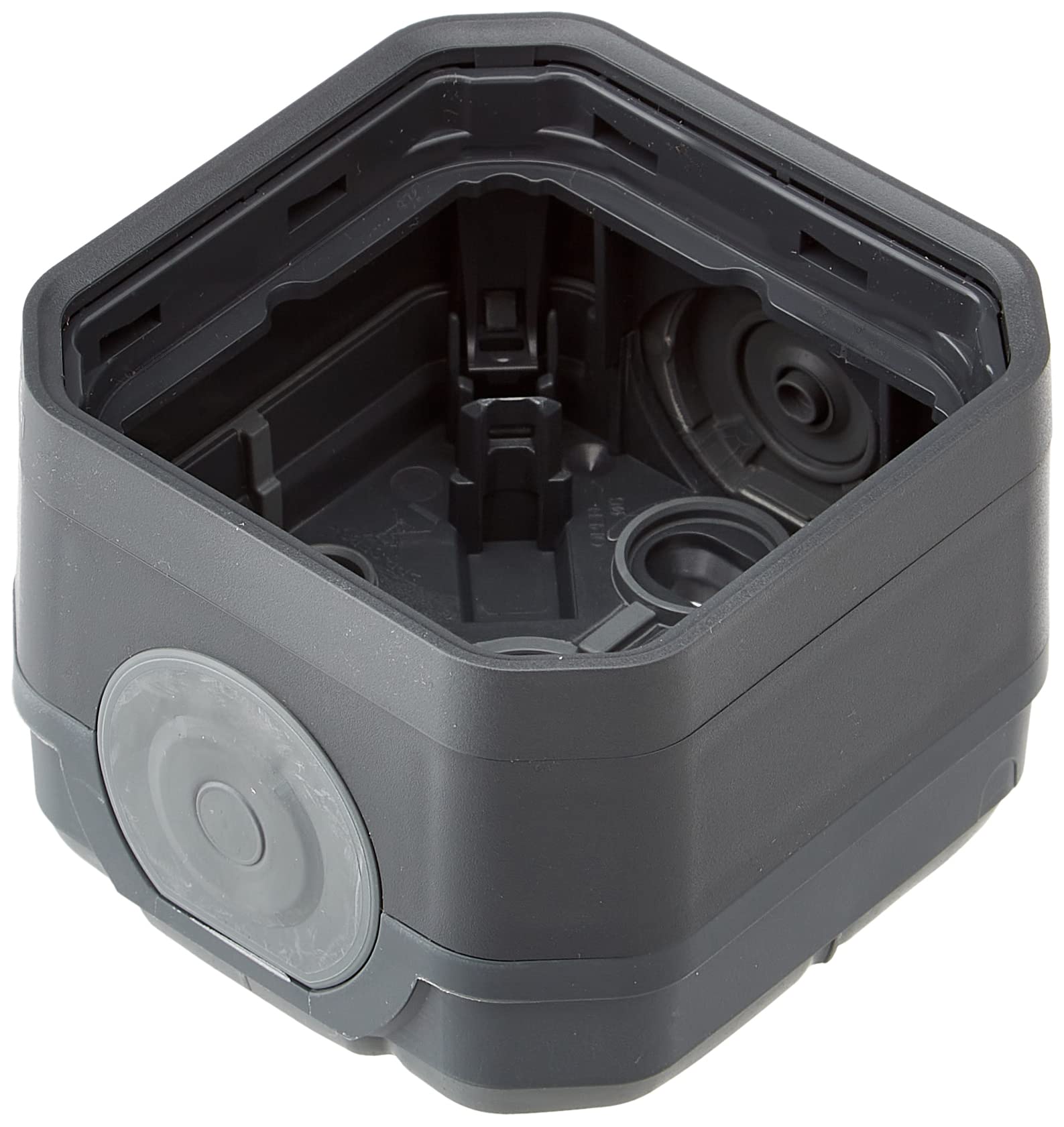 Legrand Steckdose Wasserdicht IP55 – 2P+T 16A 250V, Mit Klappe & Schnellverbindung – Anthrazit, Für Außenbereich & Feuchträume