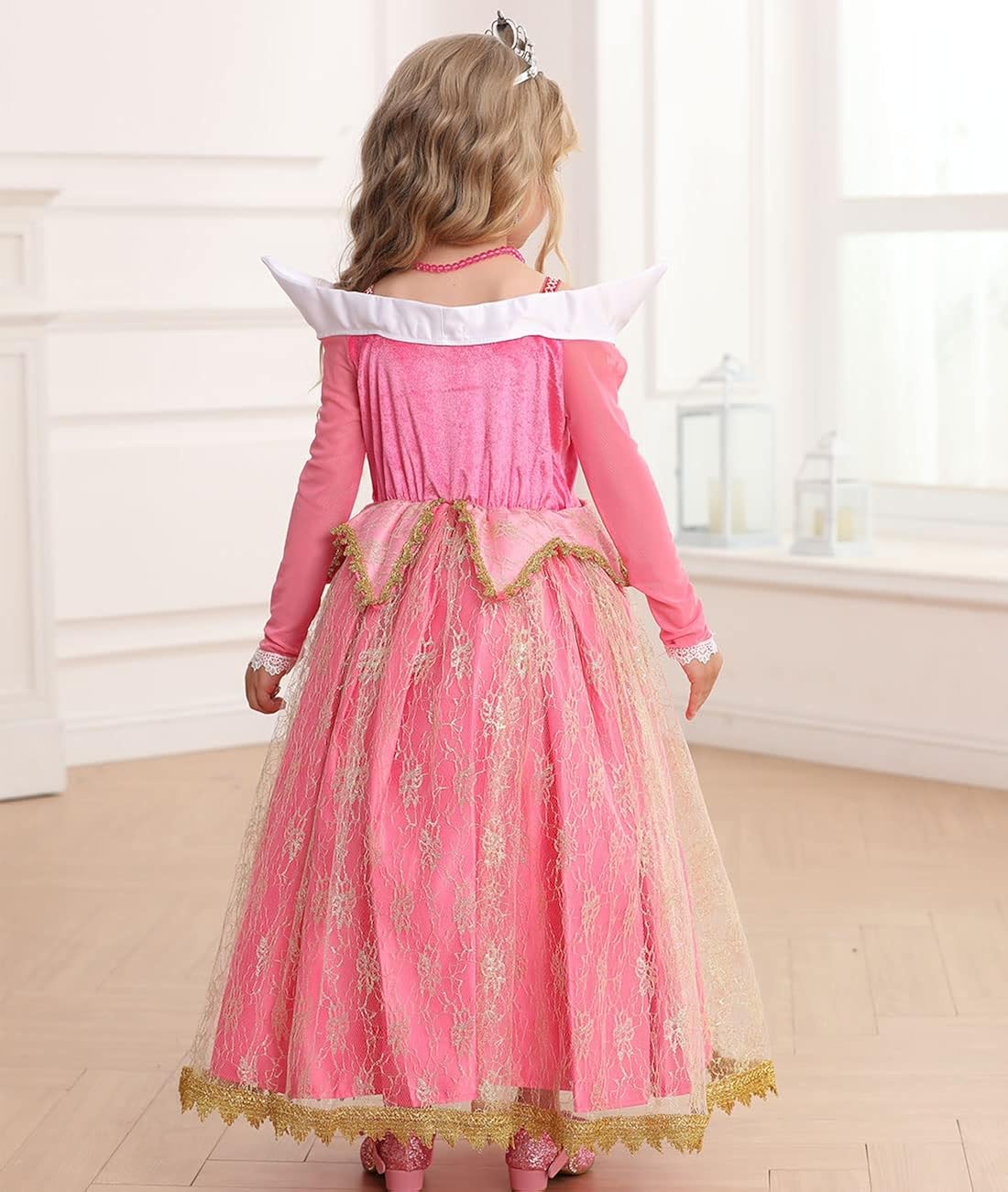 Miniatura 5 de Luzlen Disfraces de princesa para niñas pequeñas disfraces elegantes Halloween fiesta de Navidad