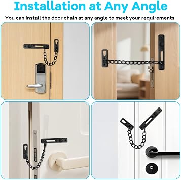 Security Door Chain Lock Heavy Duty Stainless Steel Anti-Theft