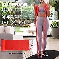 Vista 4 de Bandas de resistencia profesionales a granel. Banda elástica de terapia física. Bandas de resistencia bandas elásticas de ejercicio
