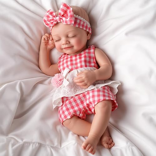 Miniatura 4 de BABESIDE Lifelike Reborn Baby Dolls - 16" Sleeping Full Platinum Silicone Reborn Baby Dolls Girl, Anatomically Correct Newborn Real Life Baby Doll
