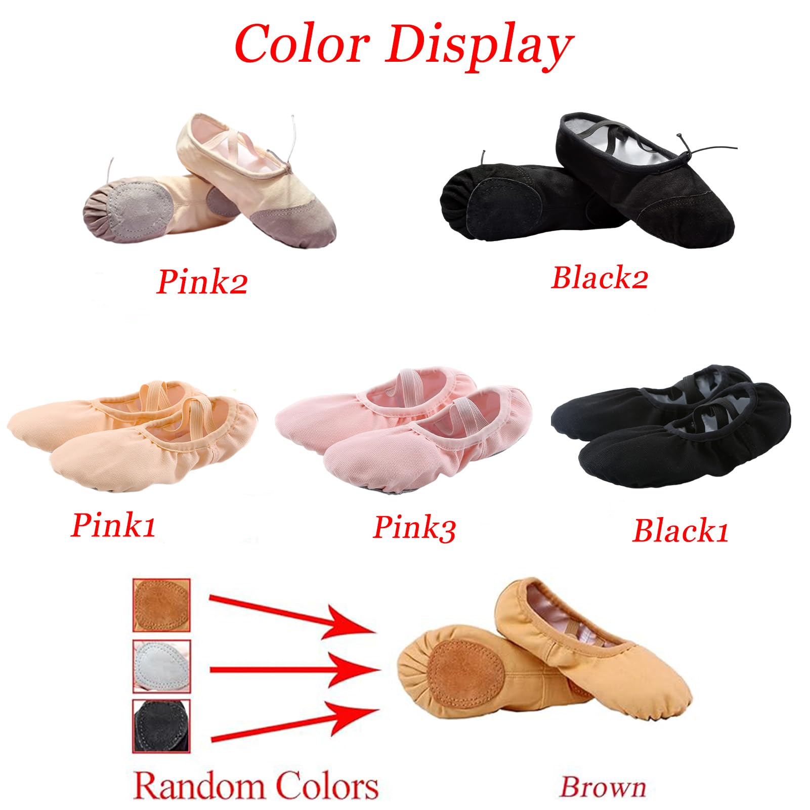 Rosefinch Zapatillas de Ballet Danza Canvas para Niña y Mujer Calzado de Danza y Gimnasia Baile