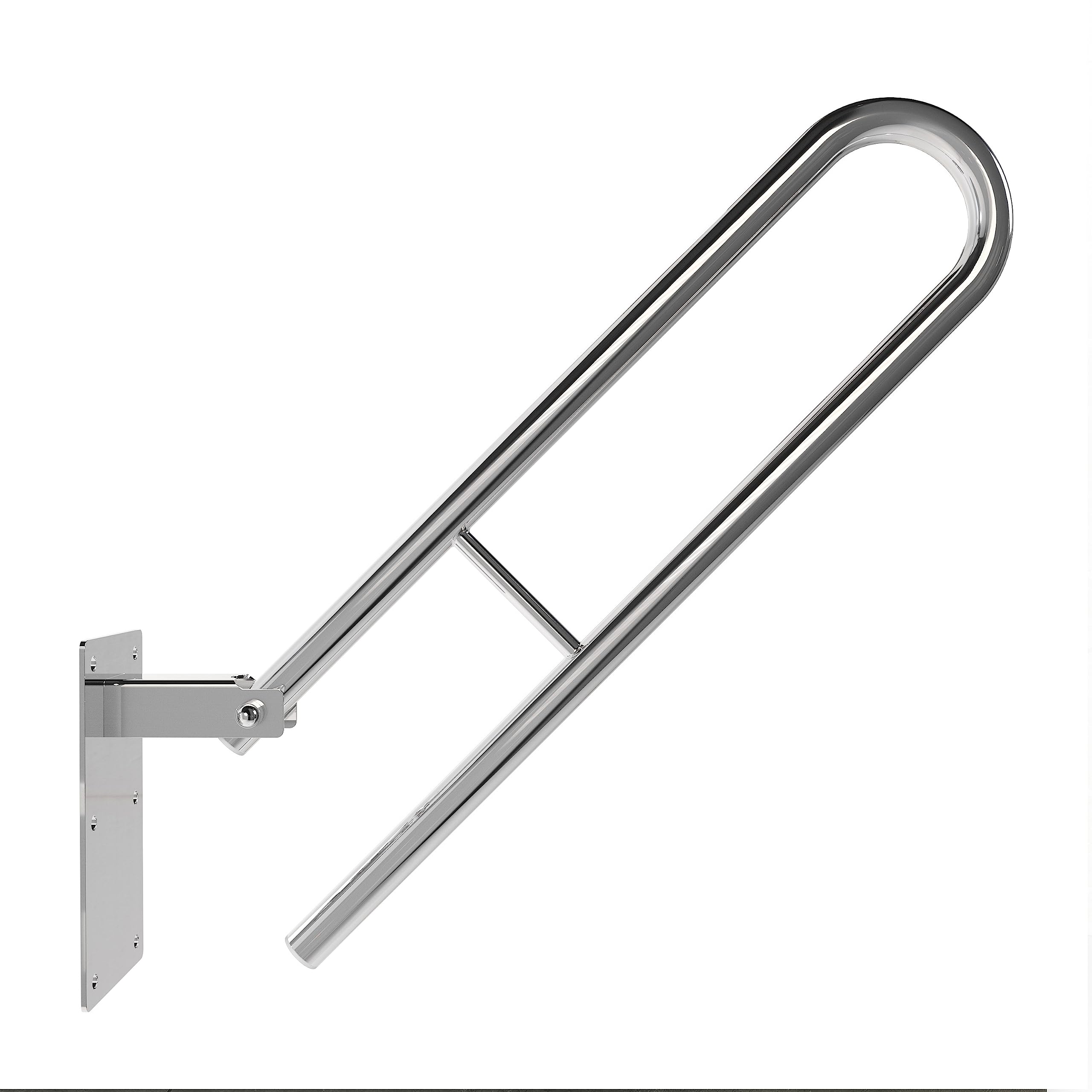 Aquabad® Barra de Apoyo abatible de acero inoxidable, 50 cm
