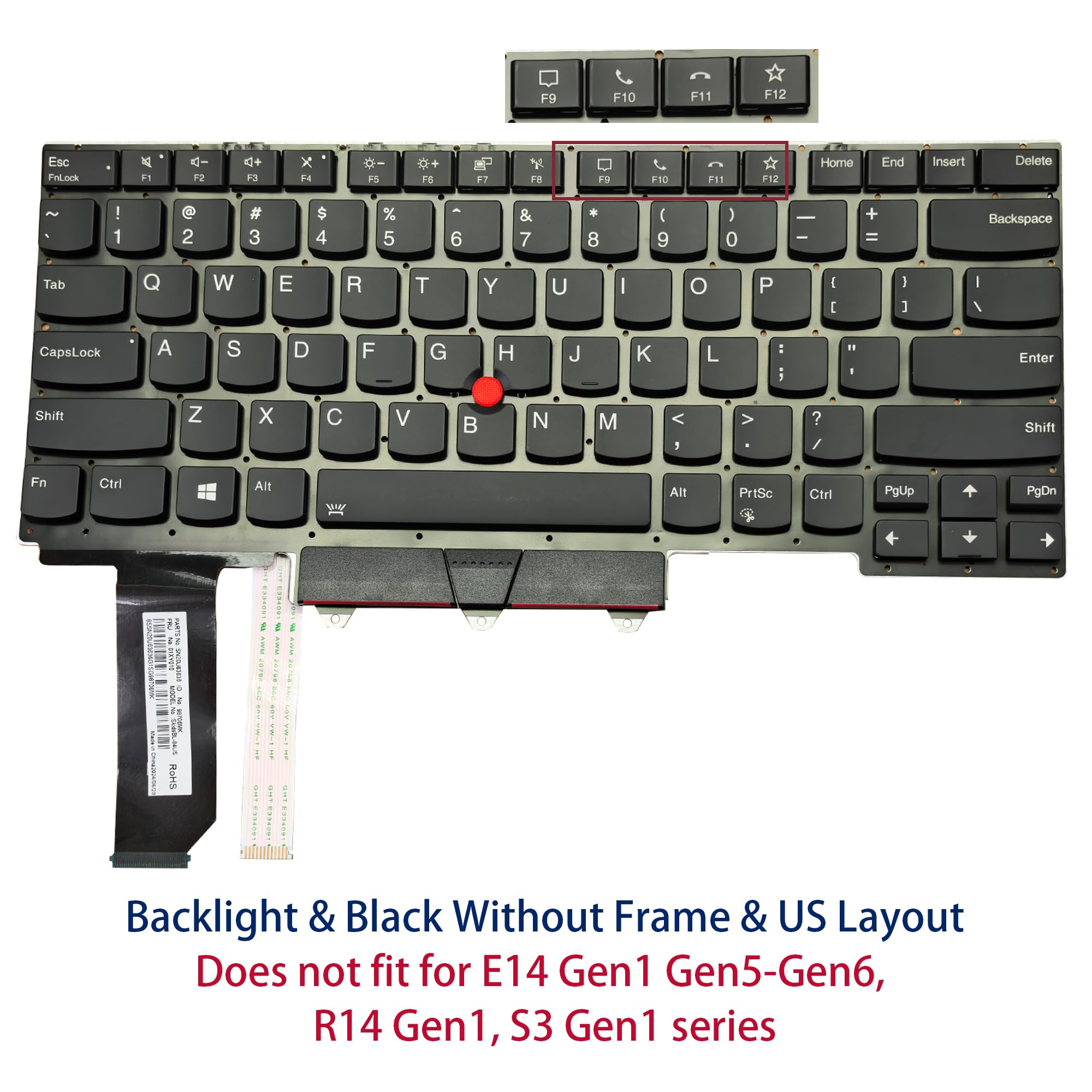 Amazon.co.jp: BestParts バックライト ノートパソコン キーボード