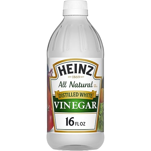 Heinz Vinagre blanco destilado totalmente natural con 5 de acidez botella de 16 fl oz