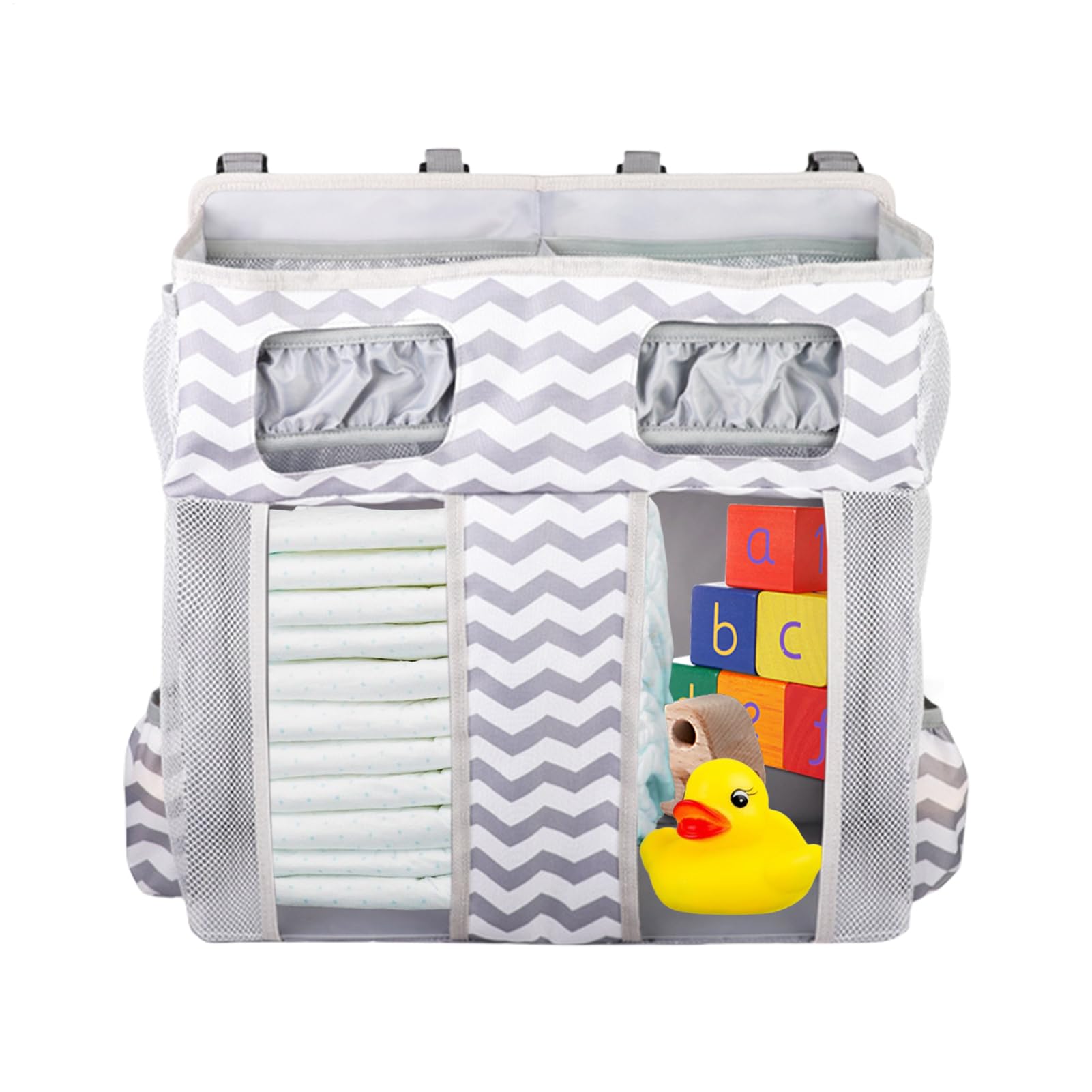 Genérico Bett-Organizer, stapelbare Taschen, mehrere Fächer