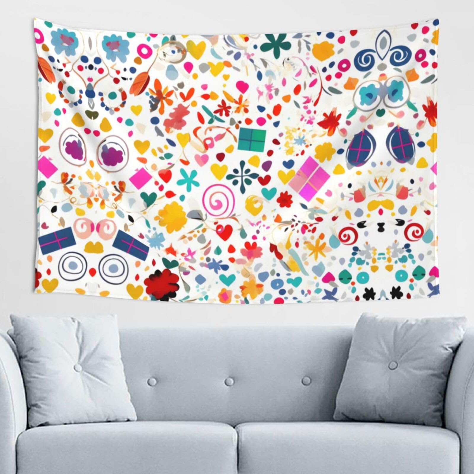 ZZYYDS Happy Birthday Background Wall Decor Tapestry 60x40in, Wall Hanging, Home Decor, Dorm Decor, Porch Tapestry, etc.