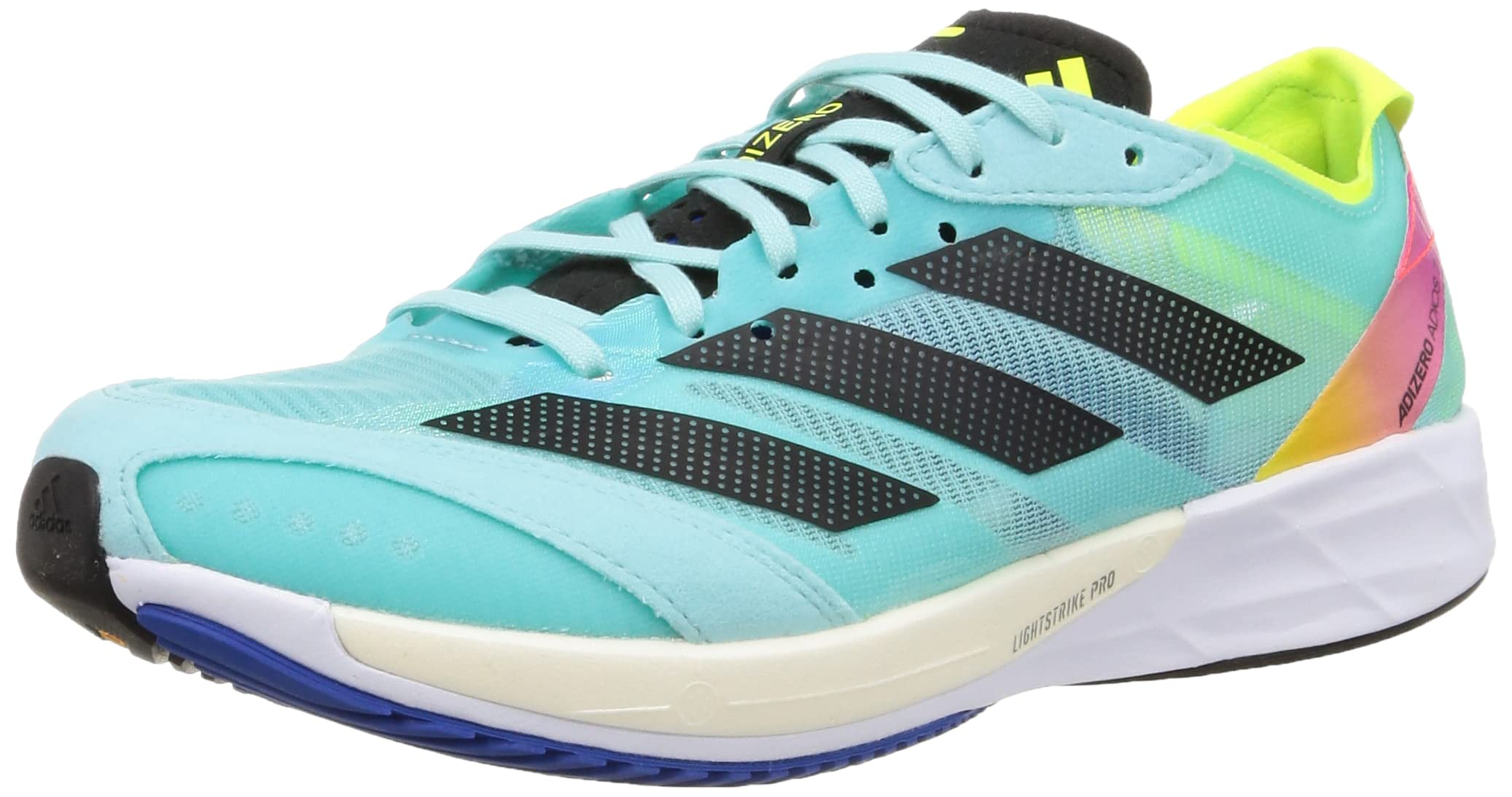 adidasMen's Adizero Adios 7 WC Sneaker, Light Aqua/core Black/Power Blue