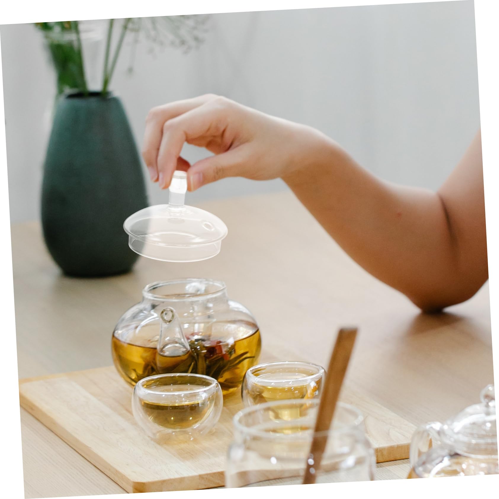 Amazon | KICHOUSE ティーポットの蓋の交換用ケトルの蓋ガラスカバー