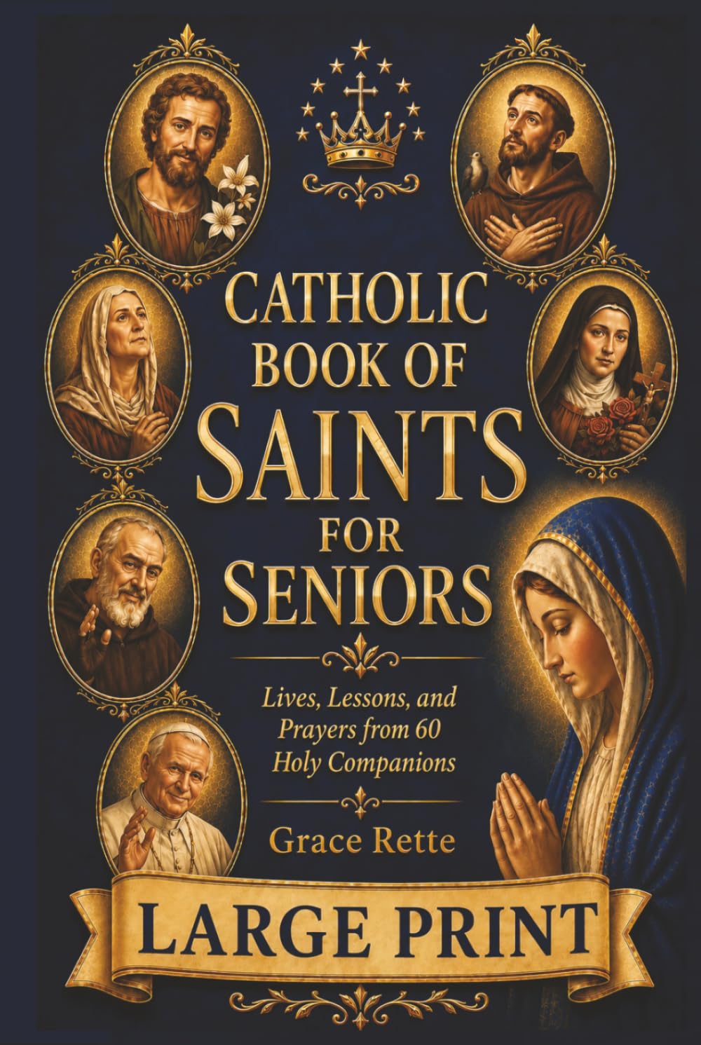 A Large-Print Catholic Book of Saints for Seniors: Lives, Lessons, and Prayers from 60 Holy Companions (The Catholic Companion for Seniors)