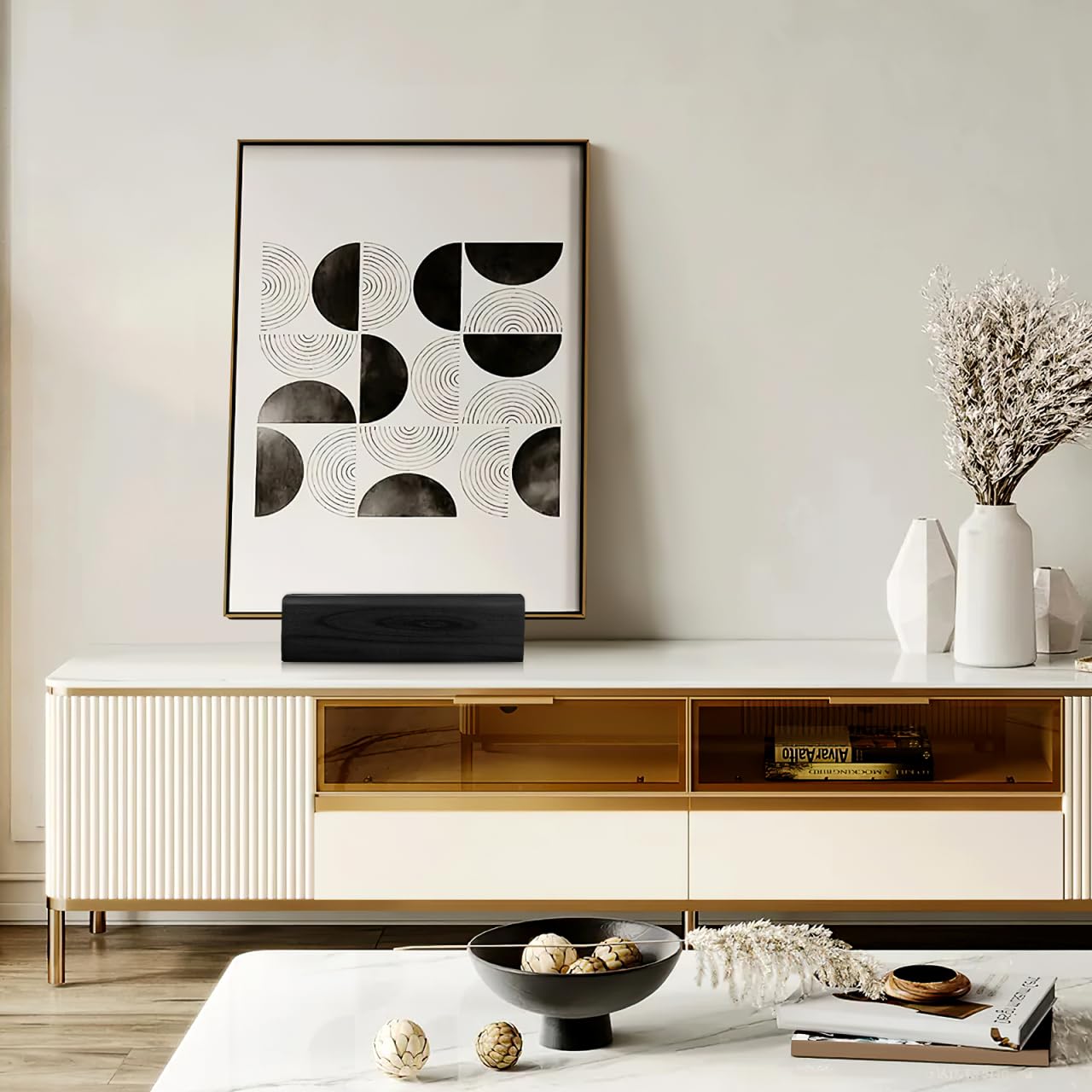 DOITOOL Cadre de Support de Base de Miroir de Sol de Luxe léger en Bois Massif Support Miroir en Bois présentoirs croisillons mirroir Porte- Base de antidérapante Corps saisir