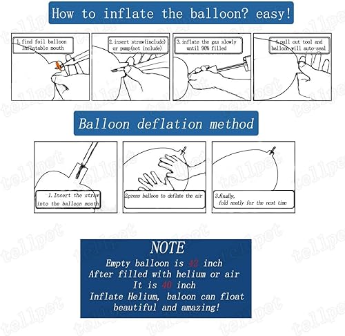 Miniatura 5 de Tellpet Globos de oro rosa con el número 20, decoración de fiesta de cumpleaños número 20, letrero de globo para niñas, 40 pulgadas