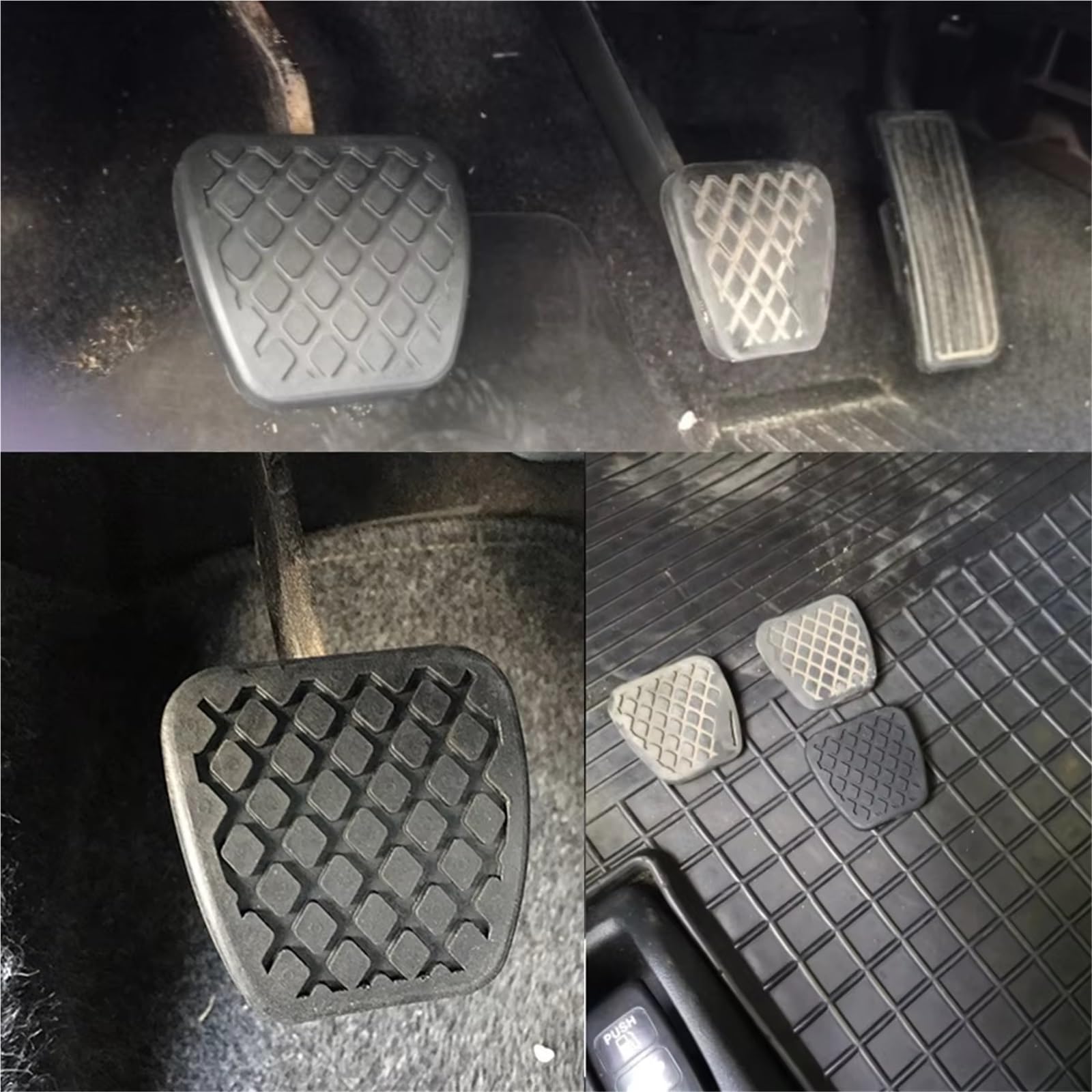 Pedaliera Auto Per Civic Per Accord Per CR-V Per CRX Per Element Per Prelude 2Pc Auto Freno Frizione Pedale Pad Copertura In Gomma Per Pedale Freno Frizione In