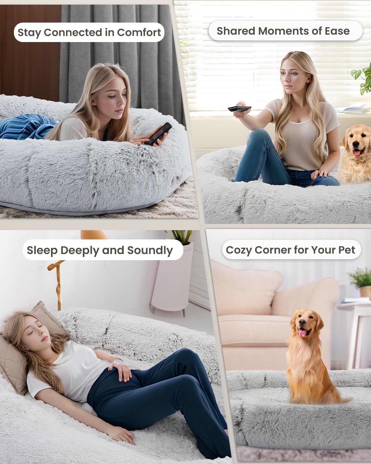 review Human Dog Bed for Adult, 70