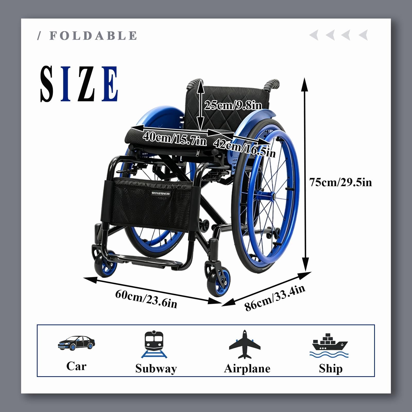 Fauteuil roulant léger,pliable portable,transport,alliage d'aluminium