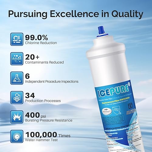 Miniatura 6 de ICEPURE GXRTDR - Filtro de agua en línea para refrigerador con accesorios de conexión directa de 14 pulgadas, repuesto para Samsung DA29-10105J,