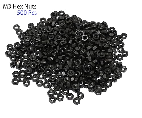 Miniatura 3 de iexcell 1500 piezas M3 x 68101214162025303540451969in aleación de acero de 109 grado hexagonal de cabeza de botón tornillos tuercas arandelas