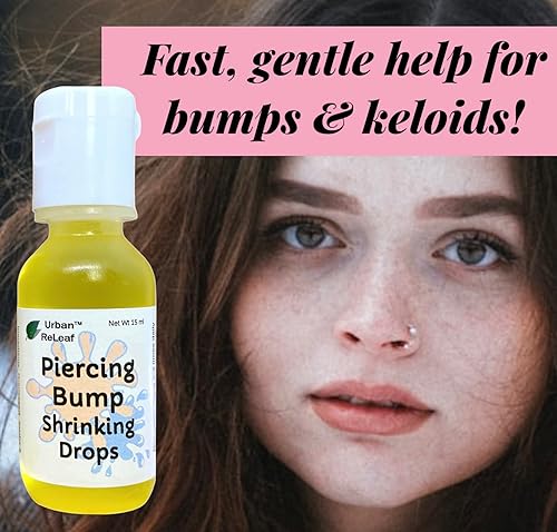 Miniatura 6 de Set Urban ReLeaf Piercing Bump Shrinking Drops & Piercing Relief Solution ! Cuidado posterior suave y eficaz. Ayuda rápida para piercings irritados,