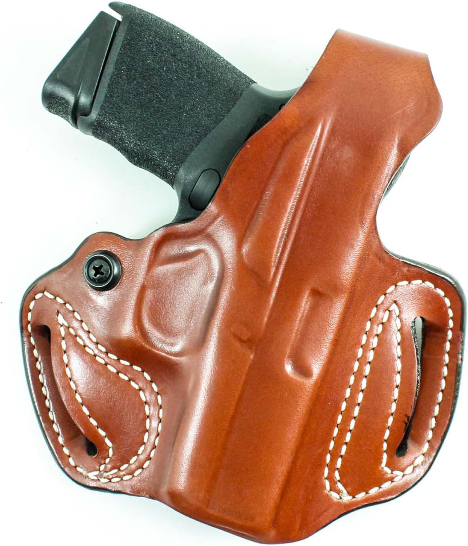 DeSantis Thumb Break Mini Slide OWB Holster - Leather Holster, Open Carry, Compatible with the Sig P365, P265 XL, P365 SAS, P365 XL w/ Romeo Zero, P365 X w/ Romeo Zero - Right Hand Draw, Tan