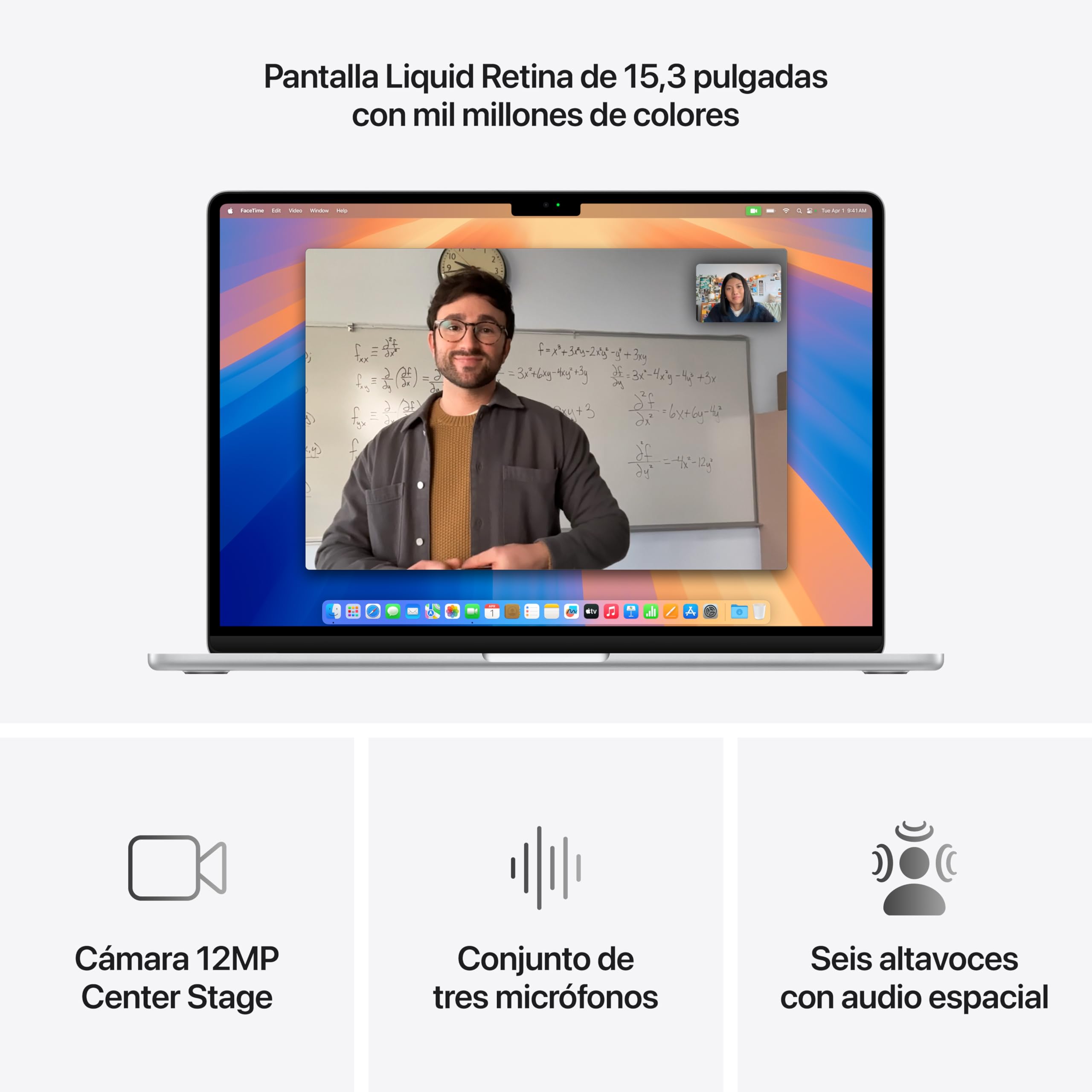 Apple 2025 MacBook Air de 15 Pulgadas con Chip M4: diseñado para Apple Intelligence, Pantalla Liquid Retina de 15,3 Pulgadas, 24 GB de Memoria unificada, 512 GB SSD, Teclado portugués; Plata
