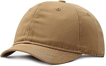 Faringoto Mens Cotton Short Brim Baseball Cap Casual Peaked Cap Ladies Versatile Equestrian Sun Hat