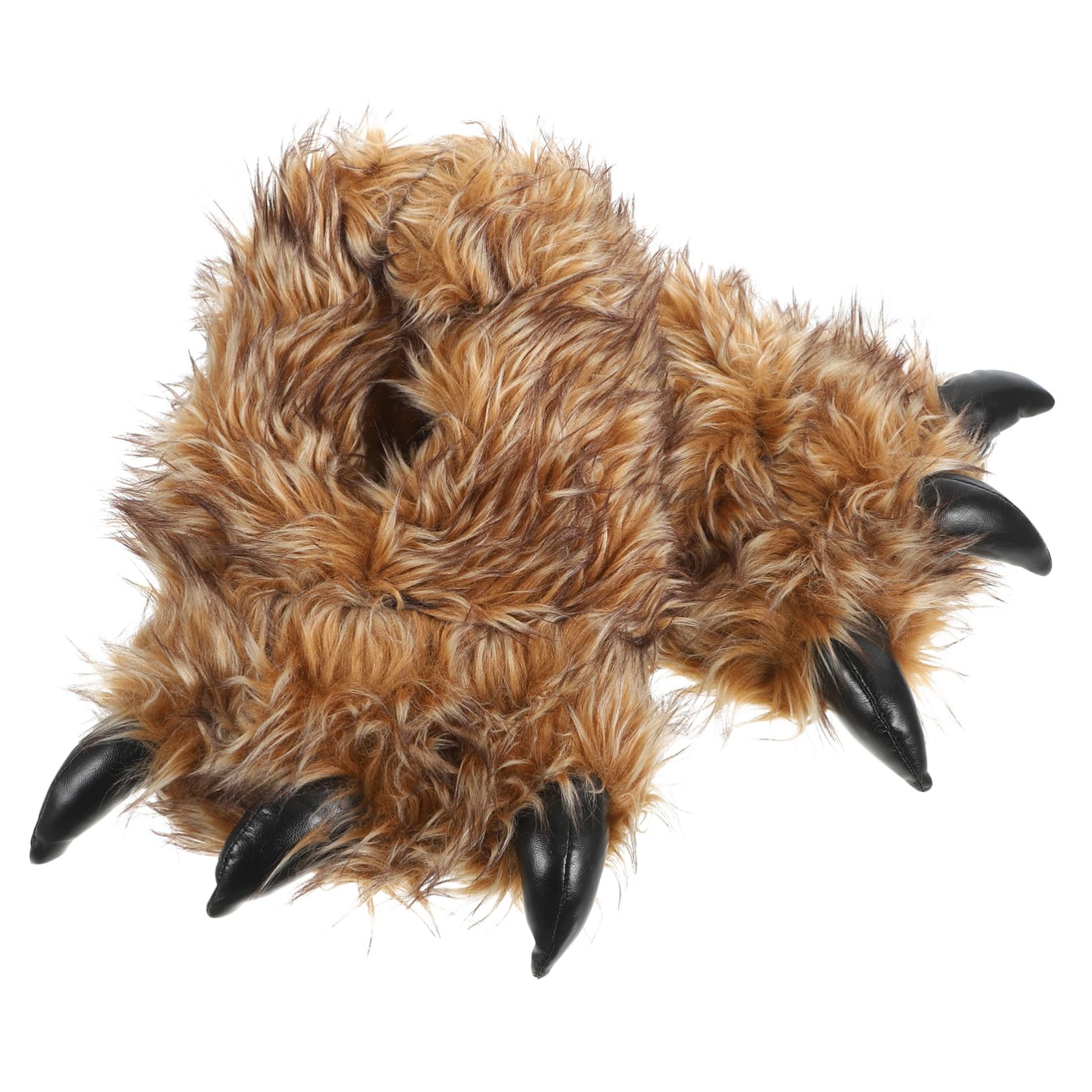 Healvian Pantuflas de Felpa de Invierno para Mujer, Marrón, 1 Par
