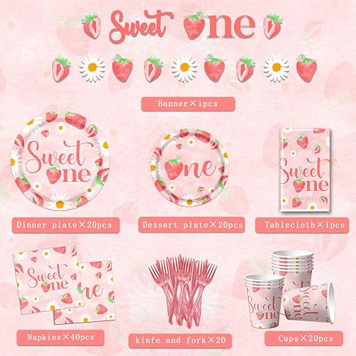 Miniatura 20 de 142 suministros para fiesta de cumpleaños de color oro rosa, vajilla rosa, plato llano y mantel desechable, mantel, para fiesta de cumpleaños