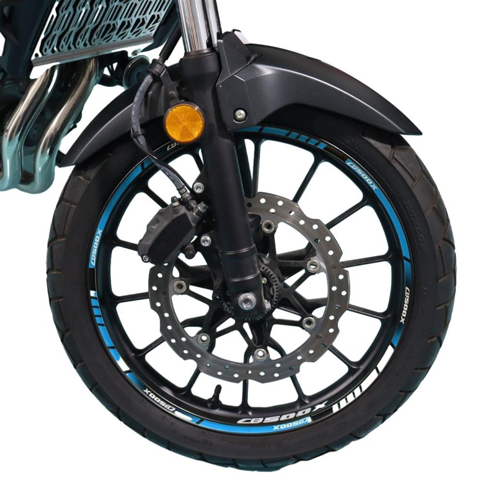 Frynuzb A1 Applique For Cb500x Cb 500X Cb500 X Full Set Decorative Motorcycle Wheel Stickers Reflective Motor Bike Waterproof Rim Decals(A1)