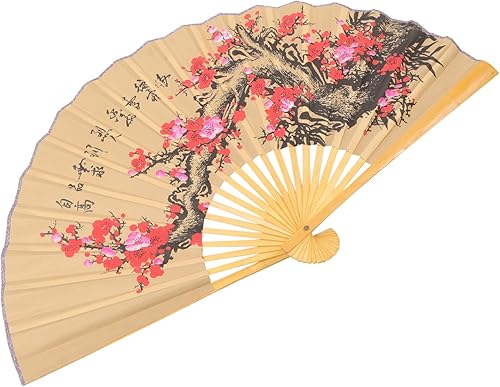 STOBAZA Ventilador de pared plegable grande, abanico de pared plegable, ventilador gigante para decoración de pared, adorno de Feng Shui, ventilador