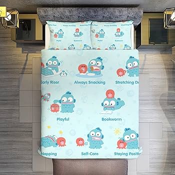 ハンギョドンフランネル寝具 3点セット【新品未使用】 Amazon｜ハンギョドン ベッド3点セット 布団カバー シングル 3点