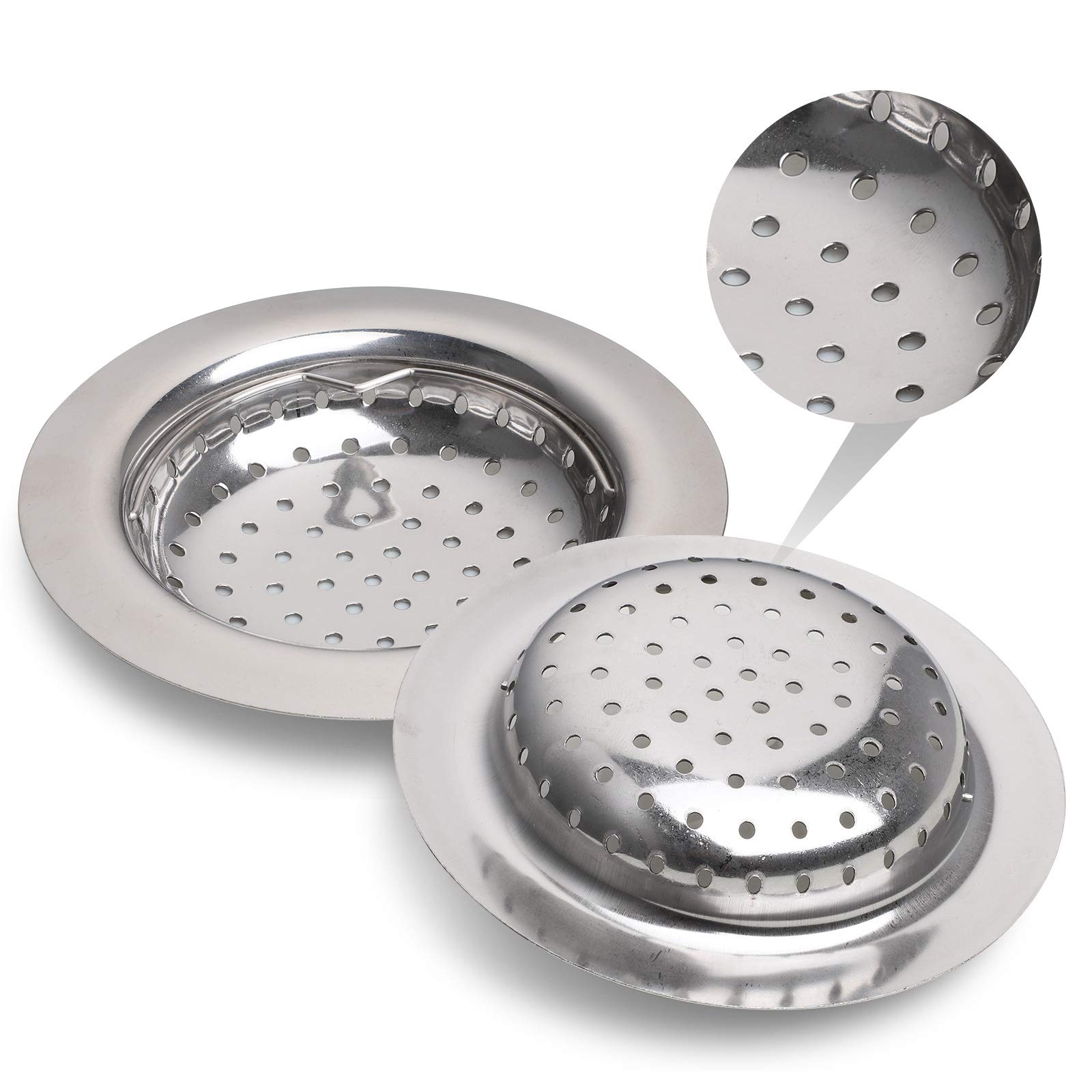 Acier 304 Qualité Sandiyago Filtre Évier Cuisine 2 Pack | Crépine Acier Inoxydable 110mm - Anti-bouchon Et Facile à Nettoyer Filtre Evier Cuisine Acier 304 Qualité Sandiyago Filtre Évier Cuisine 2 Pack | Crépine Acier Inoxydable 110mm - Anti-bouchon Et Facile à Nettoyer Filtre Evier Cuisine