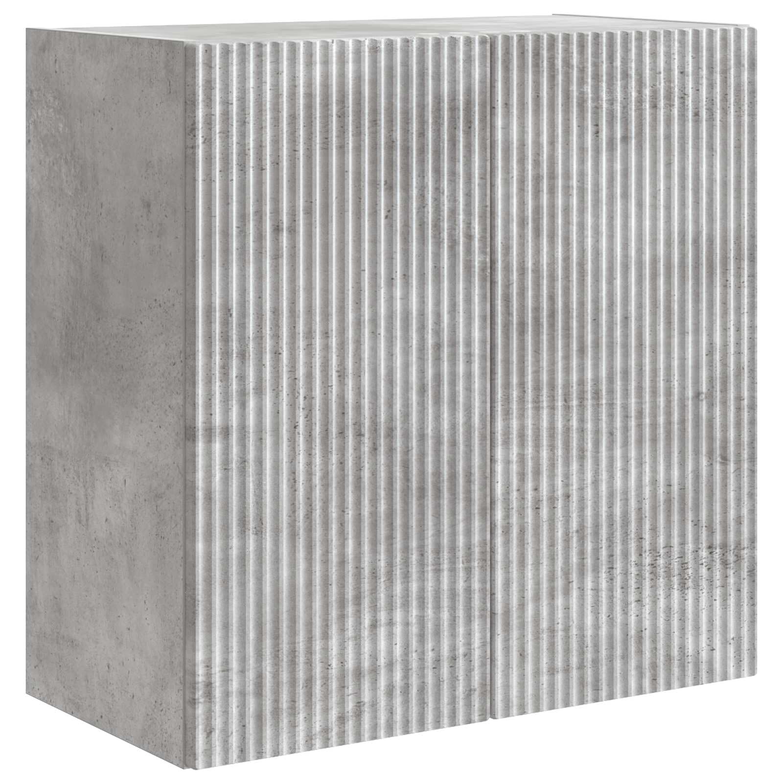Meuble mural 59 x 31 x 60 cm bois ingénierie gris béton