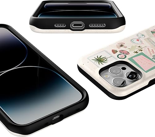 Vista 1268 de Casely - Funda para iPhone 14 Pro Max, Viva La Vida, Frida Kahlo Floral Collage, compatible con MagSafe 10 Frida Kahlo Viva La Vida Collage