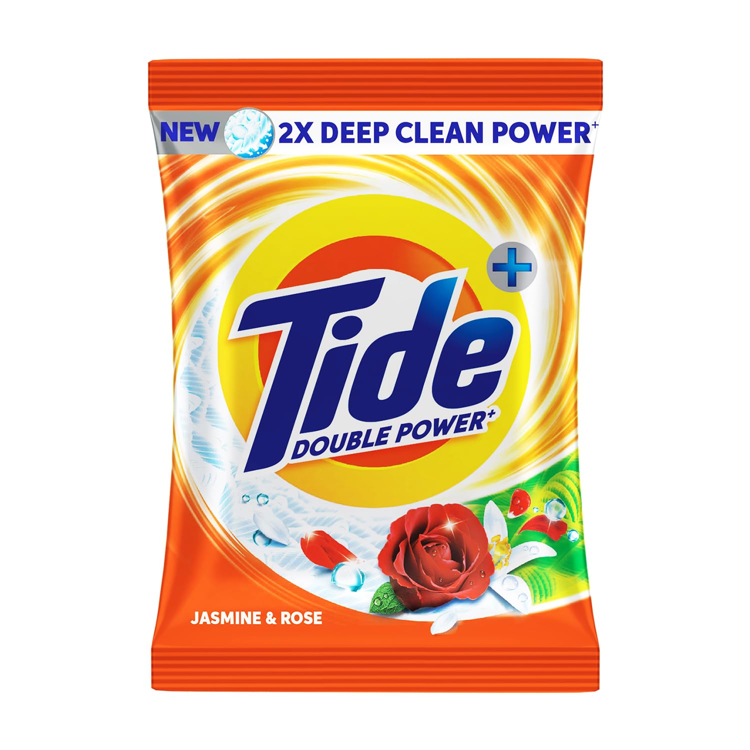 Plus Detergent Washing Powder - 500g | Jasmine & Rose Fragrance | 2X Deep Clean Power | World's No. 1 Detergent Brand