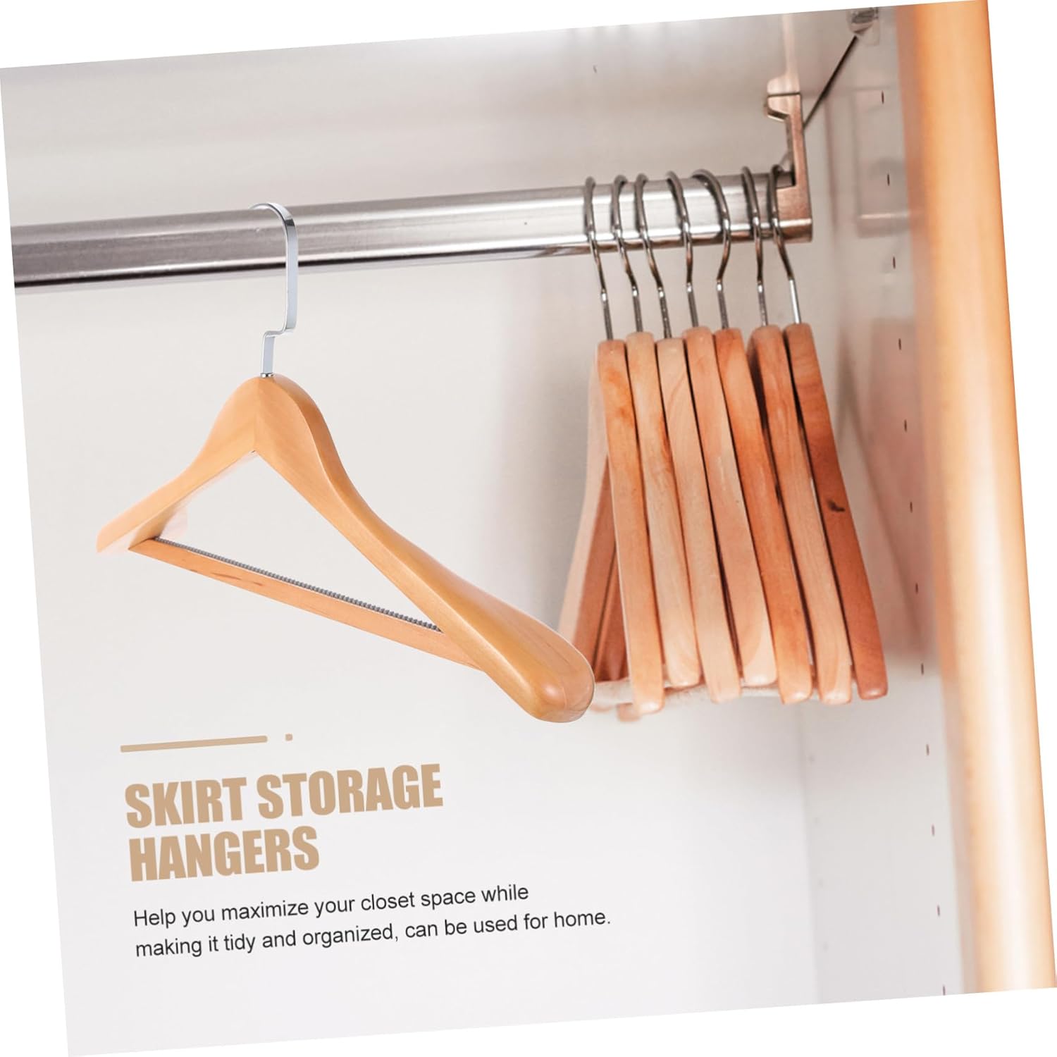 4pcs Wood Coat Hooks Heavy Duty Hangers for Clothes Cedar Wooden Hangers