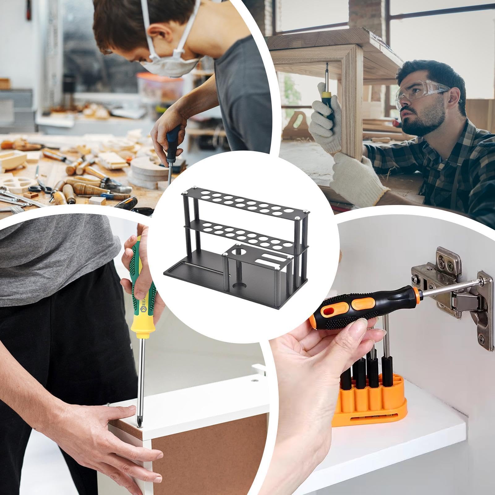 Support de rangement pour tournevis pour bureau, organisateur d'outils de voiture Rc,Support de rangement pour tournevis modèle avion avec plateau à vis | Porte-outil de tournevis, organisateurs de Ki