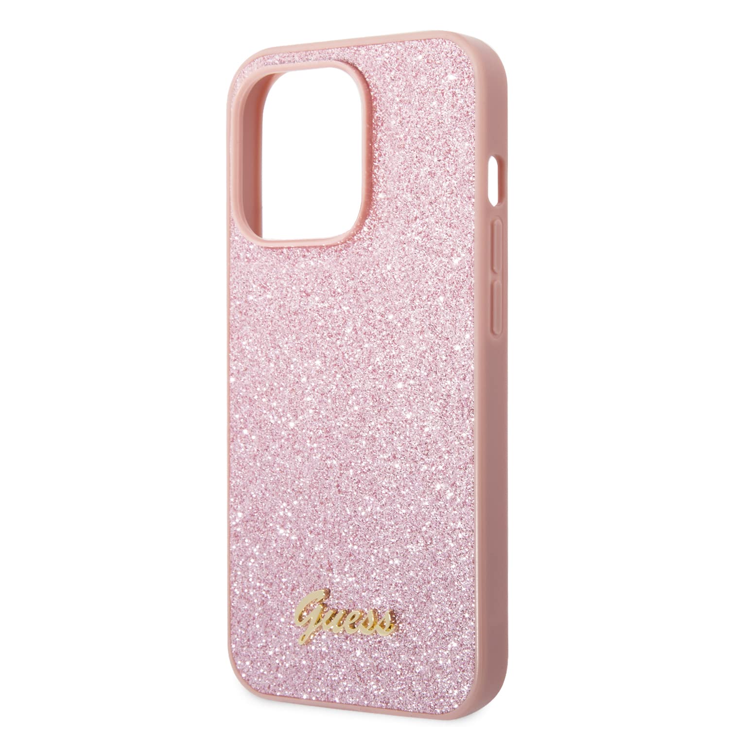 Guess GUHCP14XHGGSHP - Carcasa rígida para iPhone 14 Pro MAX 6, 7", Color Rosa y Negro