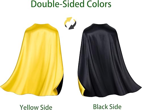 Miniatura 4 de Capas y máscaras de superhéroe de doble cara para niños, perfectas para Navidad, Halloween, cosplay y fiestas