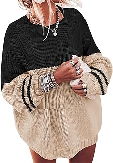Women's Oversized Sweaters Fall 2026 Fashion Winter Clothes Batwing Long...