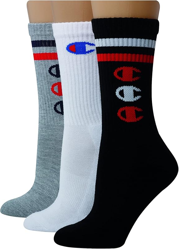 medias altos con doble raya para mujer, 3 pares