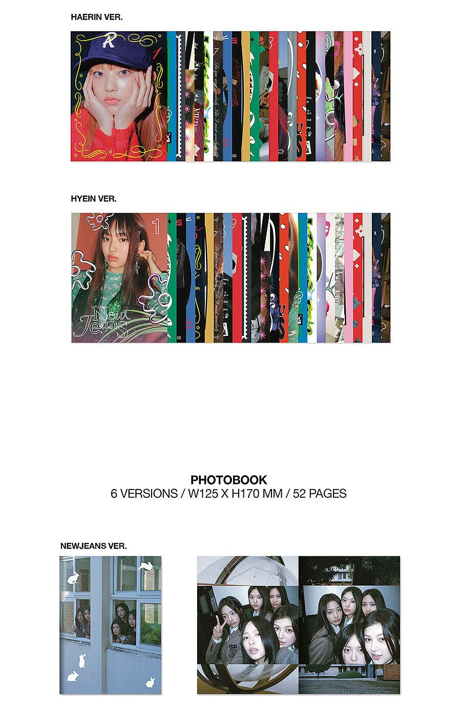 NEWJEANS OMG 1. zimowy pojedynczy album (wersja karty wiadomości, 6 zestawów) K-POP SEALED