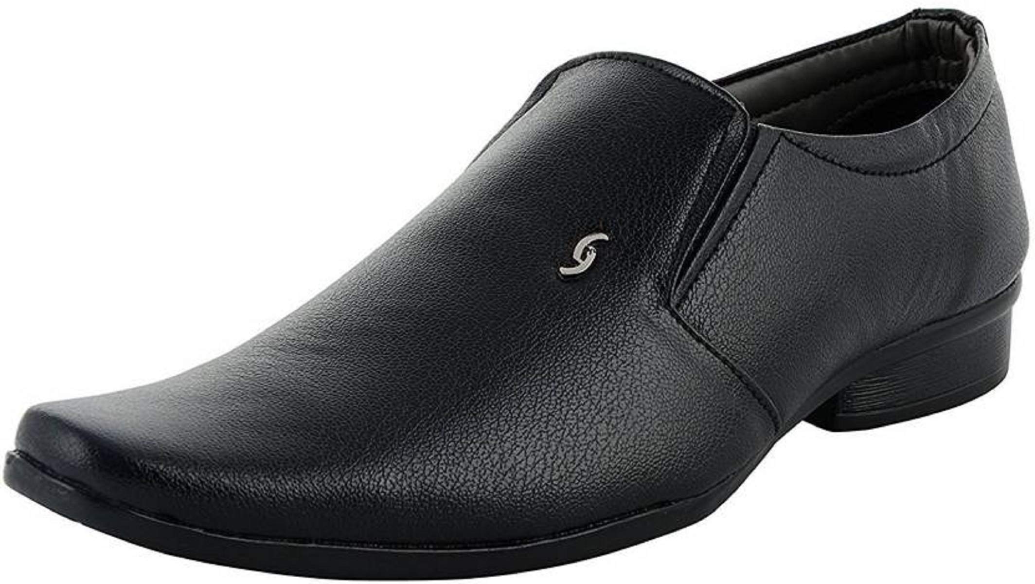 Gubatti Mens Black Synthetic Leather Official Slip-on/Formal Shoes for Men (7) (B07GZGJ83Y) Amazon Price History, Amazon Price Tracker