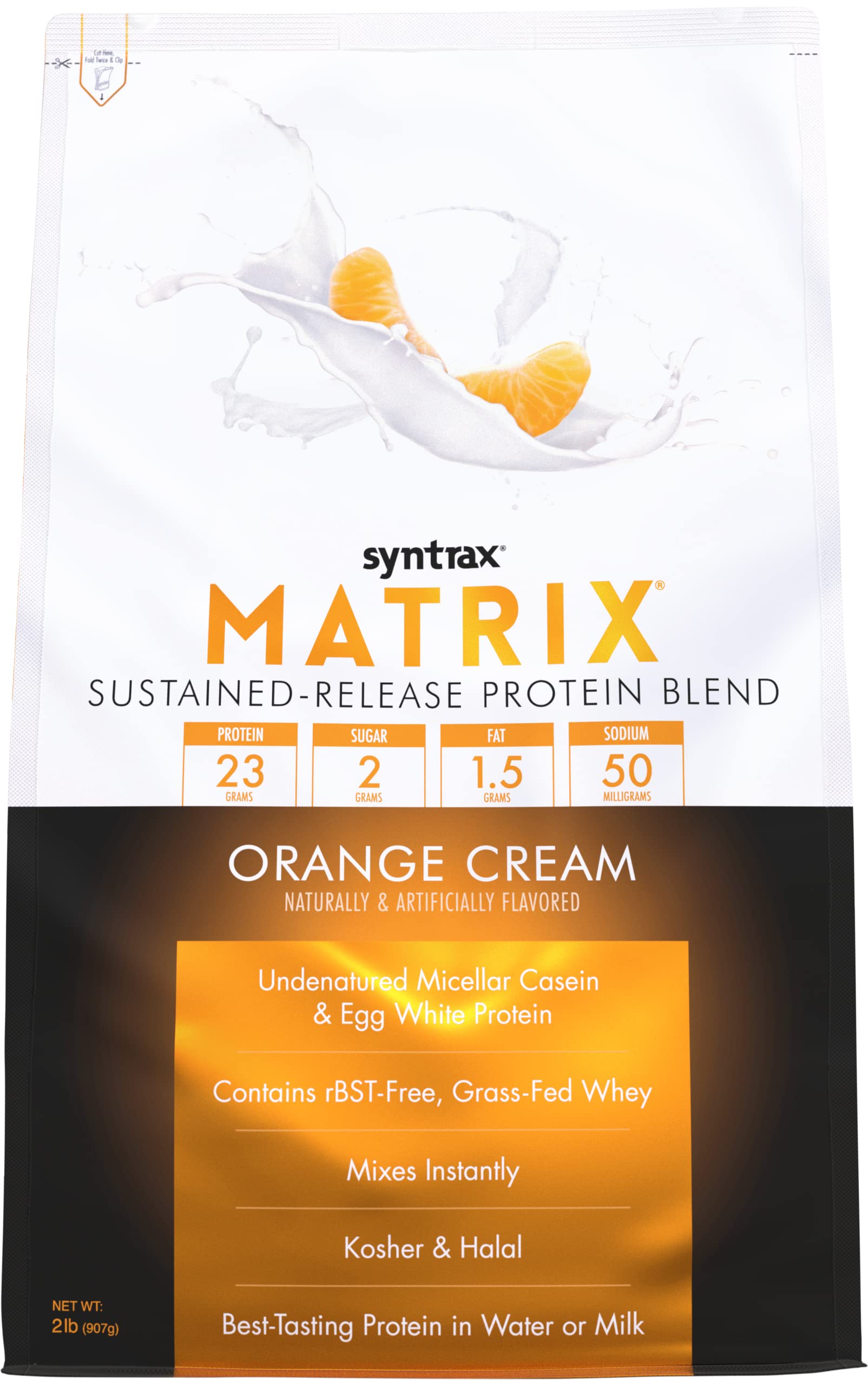 Nutrition Matrix - Sustained-Release Protein Blend, Orange Cream 2 lbs.