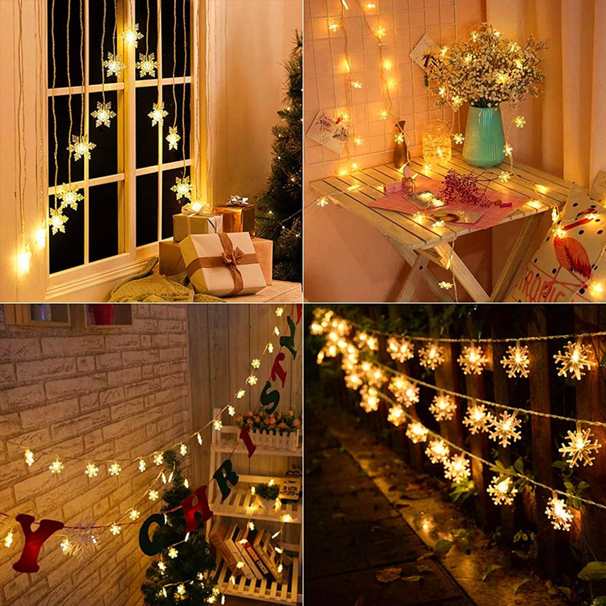 ENLACE Catena Luminosa A Forma Di Fiori - Decorazione Led Per Esterni E Interni, Ideale Per Feste E Giardino - 2