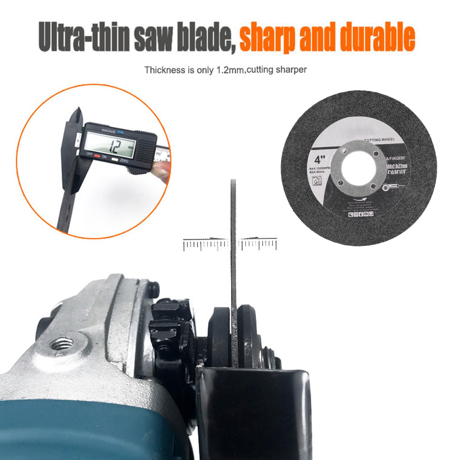 Mola Abrasiva In Carburo Di Silicio 100 Mesh Per Smerigliatrice Angolare - Alta Rimozione Materiale - Foto 6