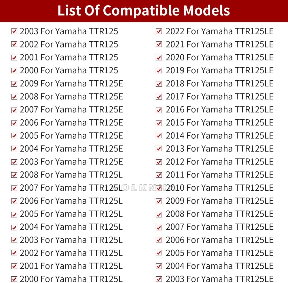 Clutch Kit & Cover Gasket Compatible with Yamaha TTR125 TTR125L TTR125E TTR125LE 2000-2023